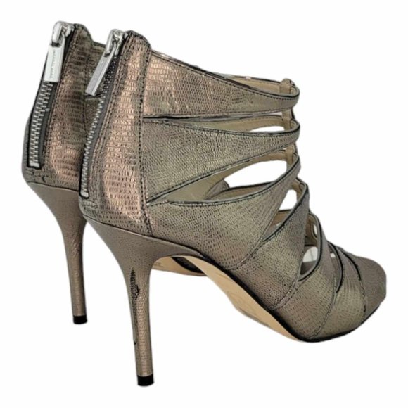 MICHAEL Michael Kors Mavis Open Toe Leather Bronze Heel Sandal - Sz. 6.5M - Picture 7 of 12